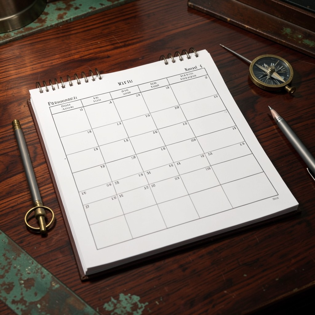 Planification d'horaires de travail sur un calendrier professionnel